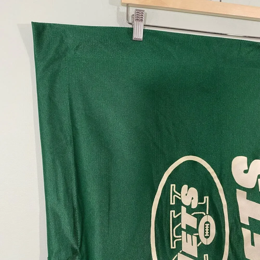 Vintage NFL New York Jets Green Jersey Knit Decorative Pillow Sham Cover